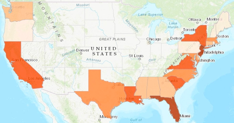 Coastline Zip Codes (USA) - New Approach